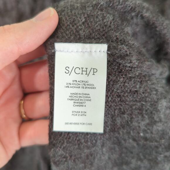 Cabi Waverly Poncho Knit Oversized 3124 Gray Sweater Women's Size Small - Picture 6 of 6